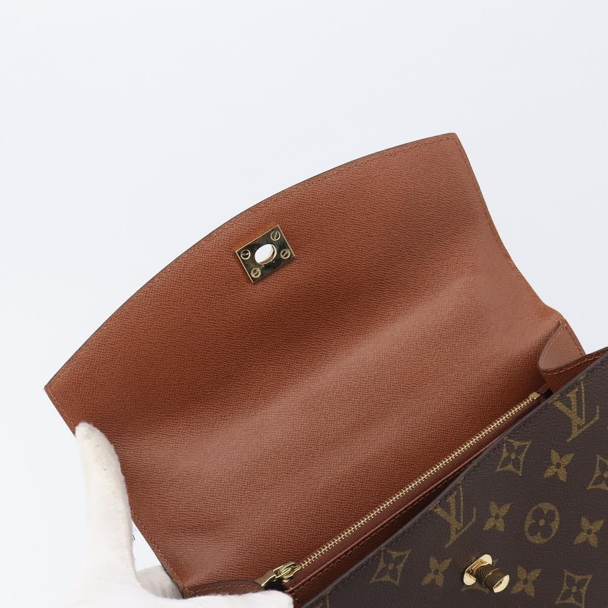 Louis Vuitton Malesherbes Monogram Canvas Brown Canvas Handbag (Pre-Owned)
