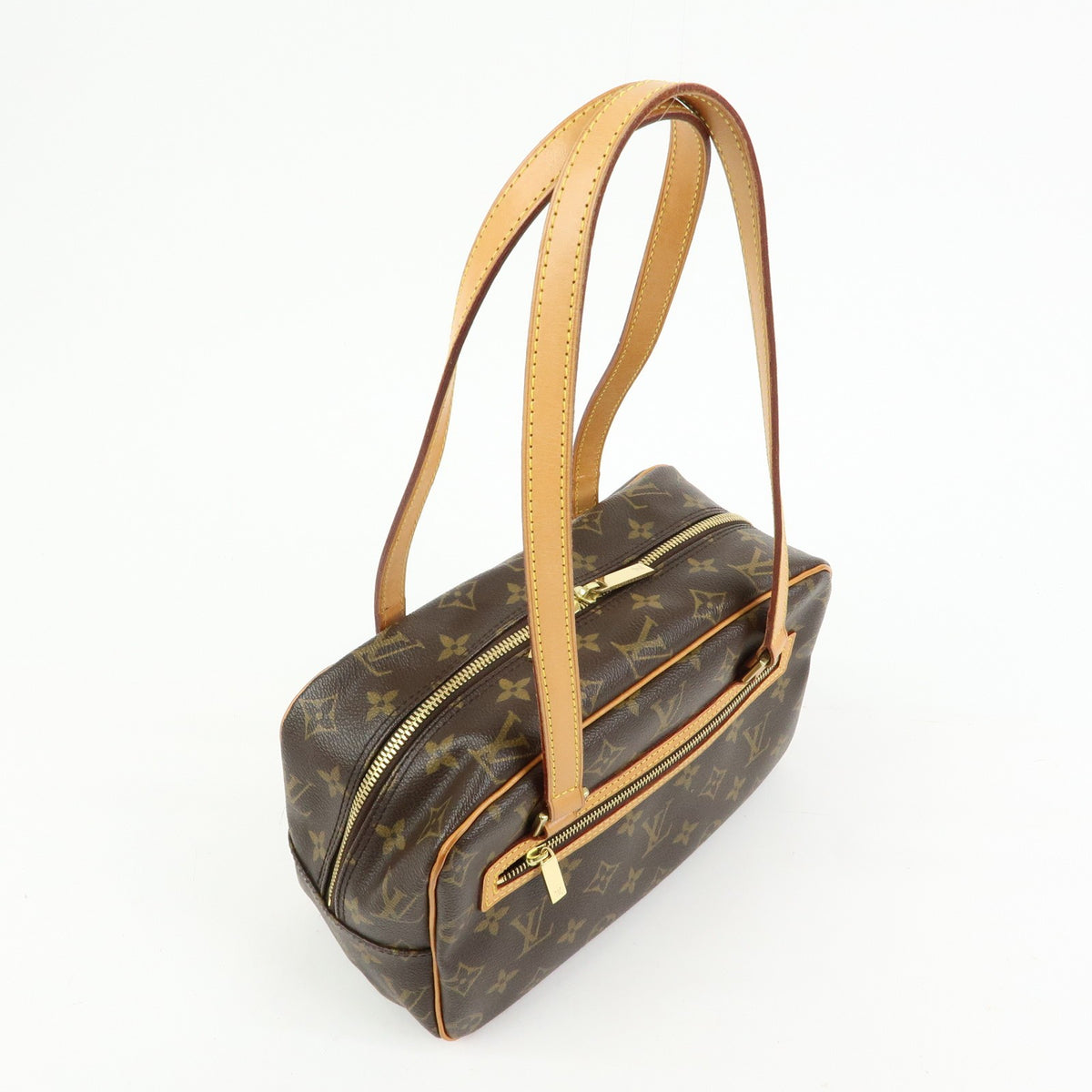Louis Vuitton Cite Monogram Canvas Brown Canvas Handbag (Pre-Owned)