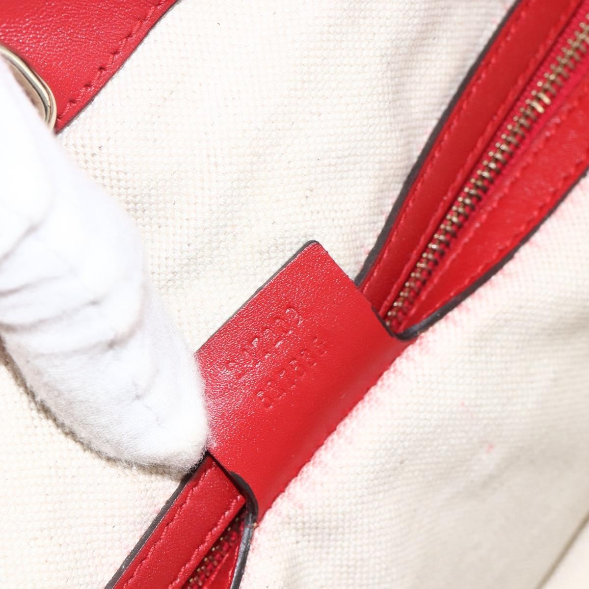 Gucci Craft Tote Diamante Leather Red Pvc Tote Bag Bag (Pre-Owned)