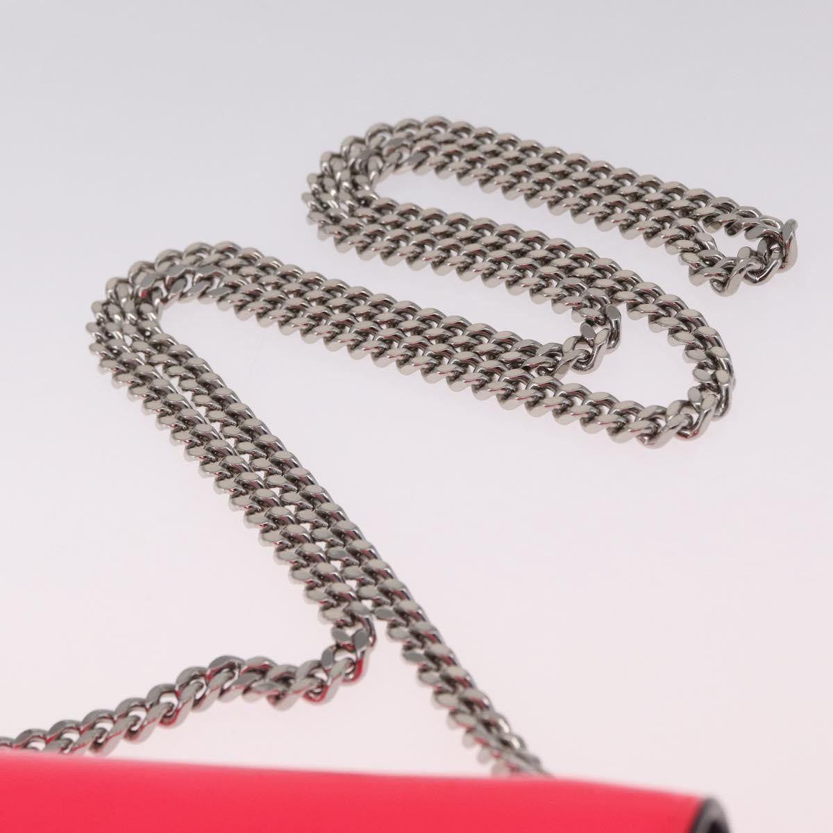 Saint Laurent Classic Monogram Flap Chain Leather Pink Leather Crossbody Bag Bag (Pre-Owned)