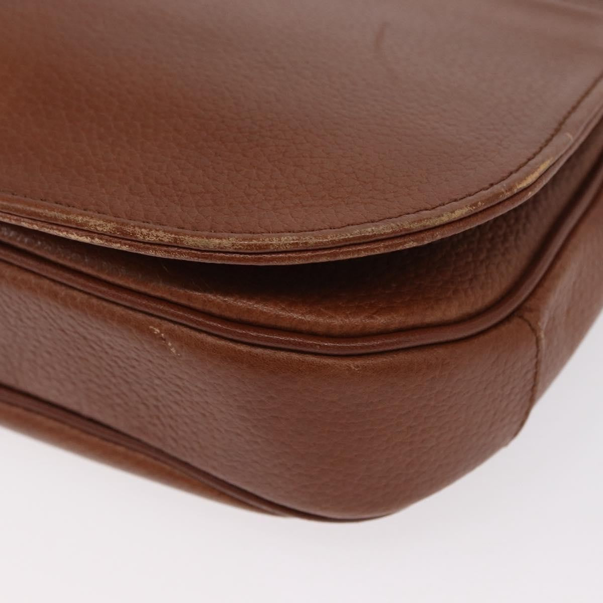 Burberry Vintage Leather Brown Leather Shoulder Bag Bag (Pre-Owned)