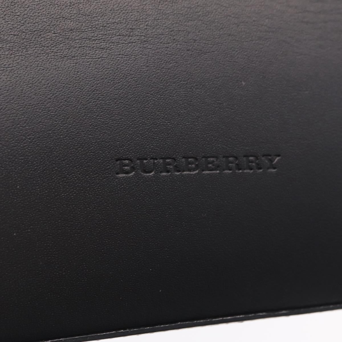 Burberry Vintage Leather Black Leather Handbag (Pre-Owned)
