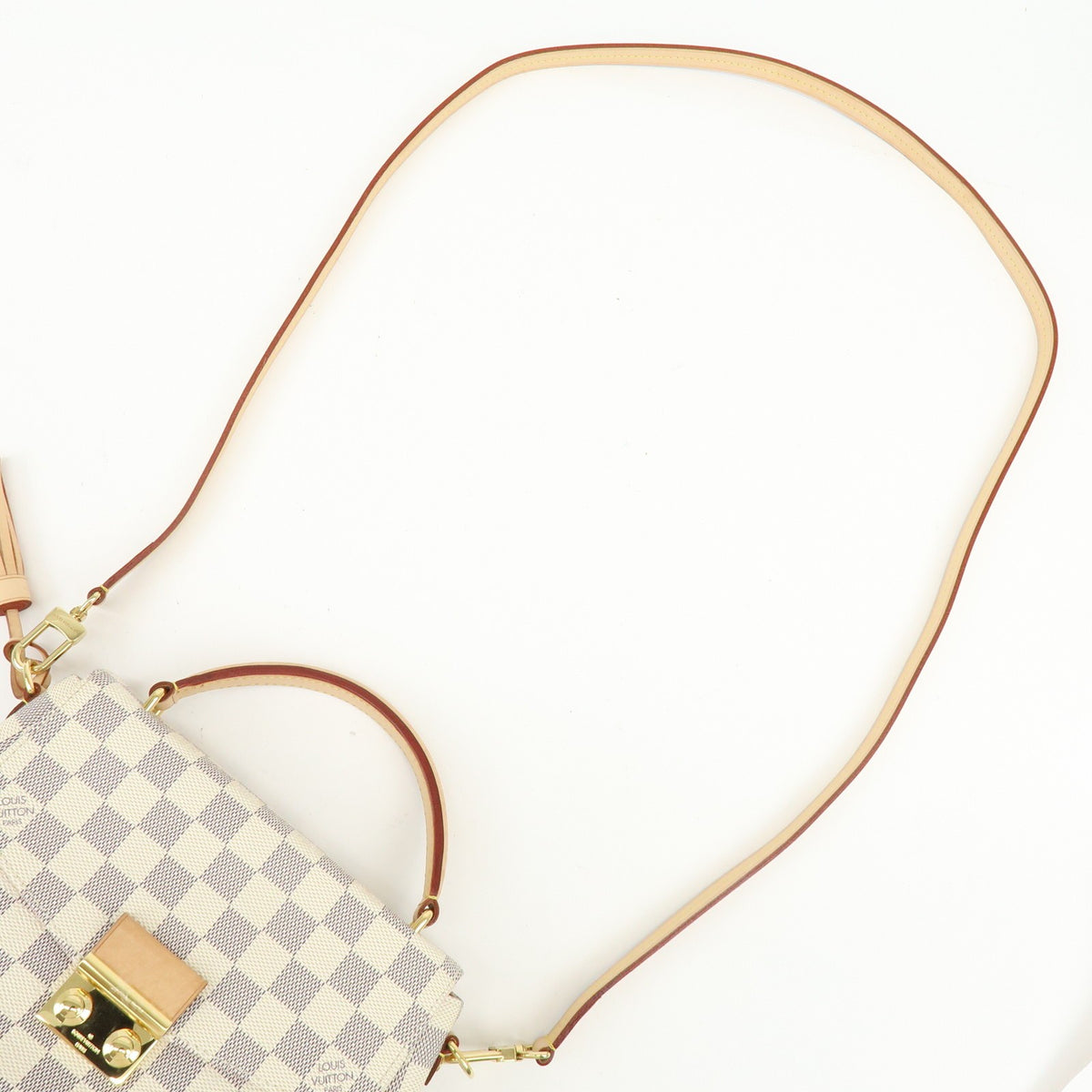 Louis Vuitton Croisette Epi Leather White Canvas Tote Bag Bag (Pre-Owned)
