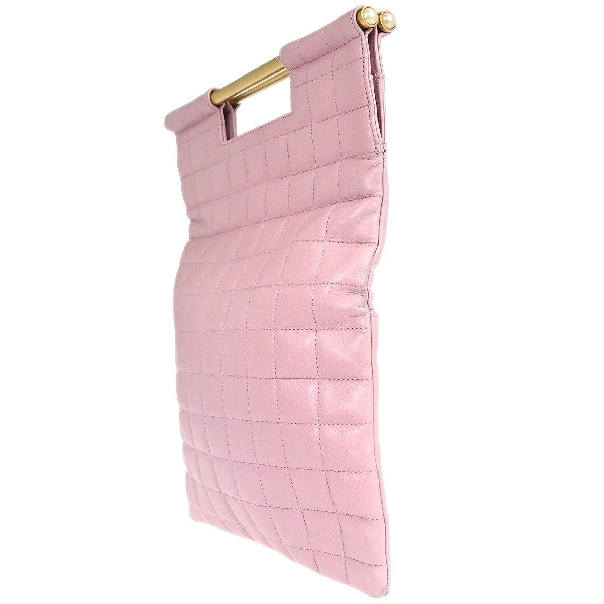 Chanel Chanel Coco Mark Leather Tote Leather Pink Leather Handbag (Pre-Owned)
