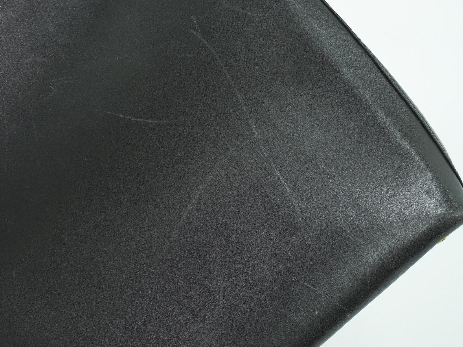 Salvatore Ferragamo Vala Leather Black Leather Handbag (Pre-Owned)