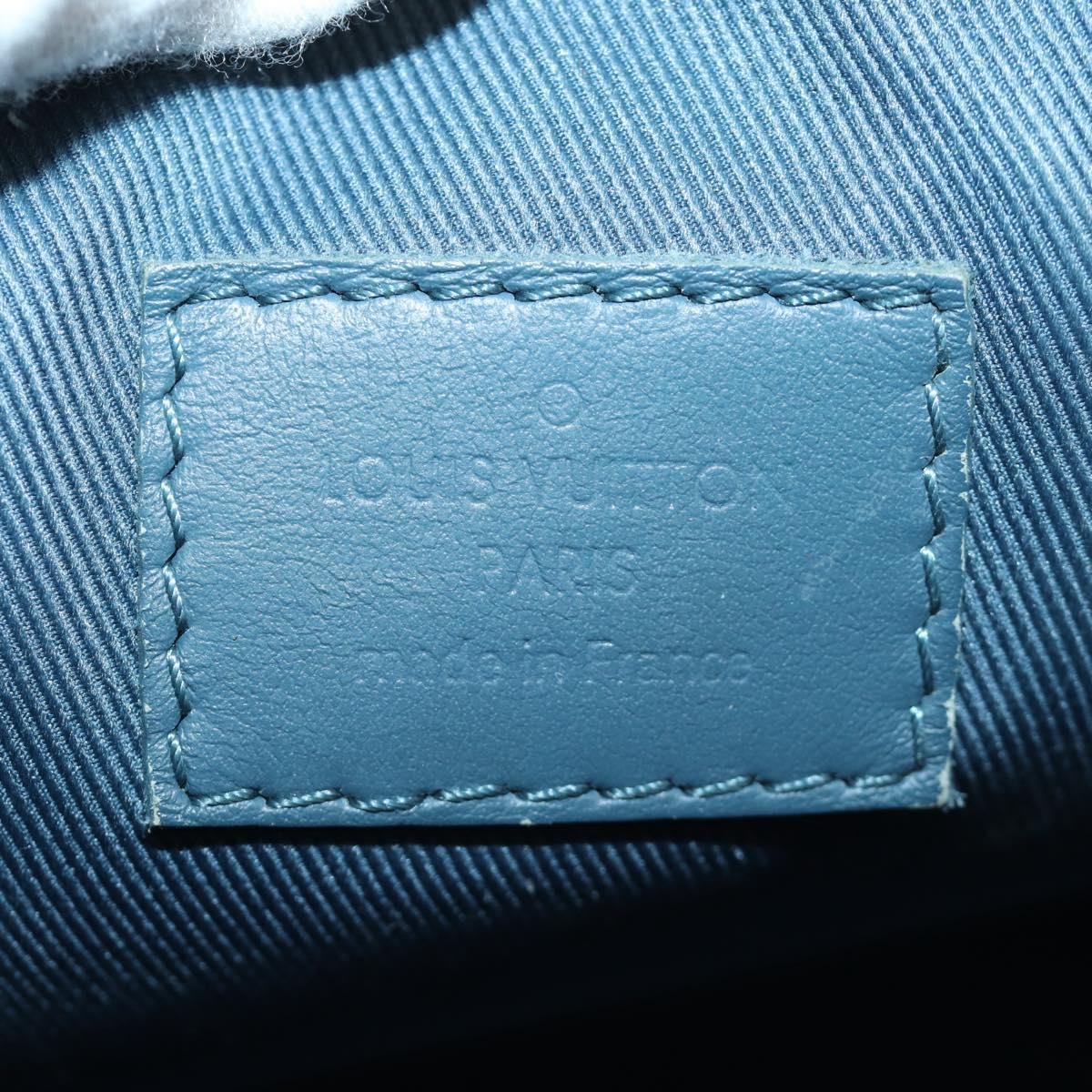 Louis Vuitton Keepall Bandouliere Limited Edition Aerogram Leather Blue Leather Travel Bag Bag (Pre-Owned)