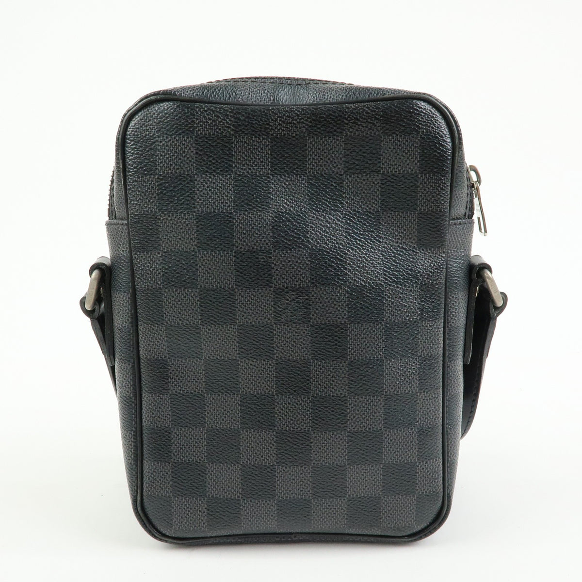 Louis Vuitton Rem Damier Graphite Black Canvas Handbag (Pre-Owned)