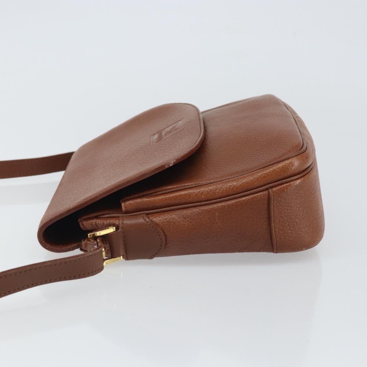 Burberry Vintage Leather Brown Leather Shoulder Bag Bag (Pre-Owned)