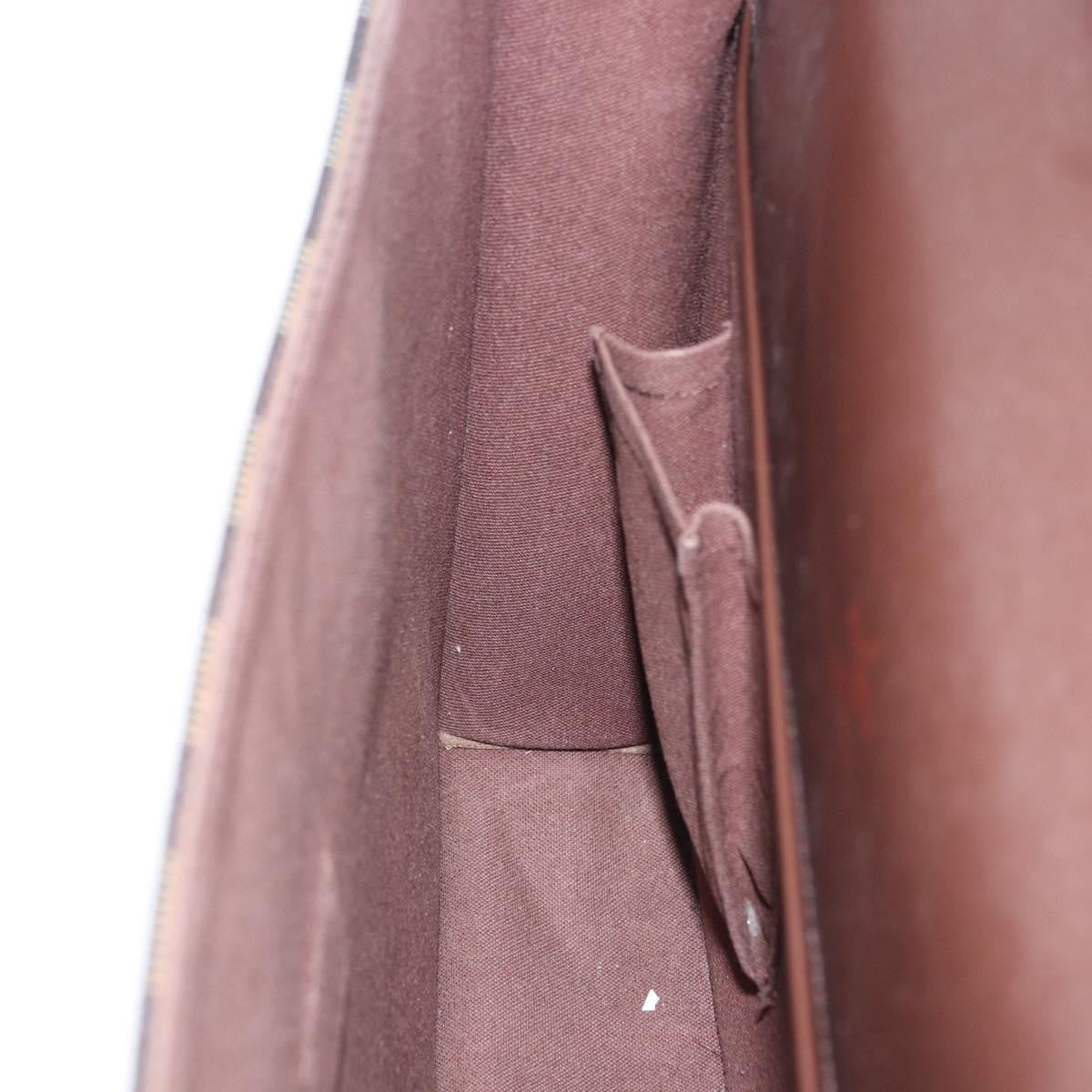 Louis Vuitton Altona Damier Ebene Brown Canvas Briefcase Bag (Pre-Owned)