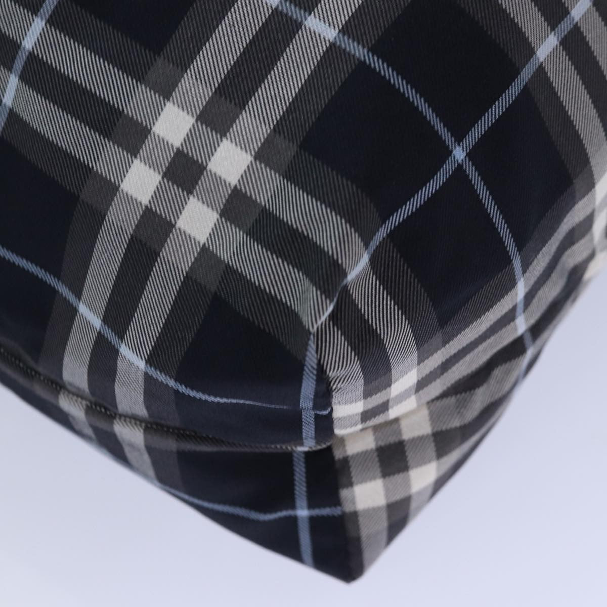 Burberry Nova Check Blue Label Nylon Black Nylon Clutche & Pouche Bag (Pre-Owned)
