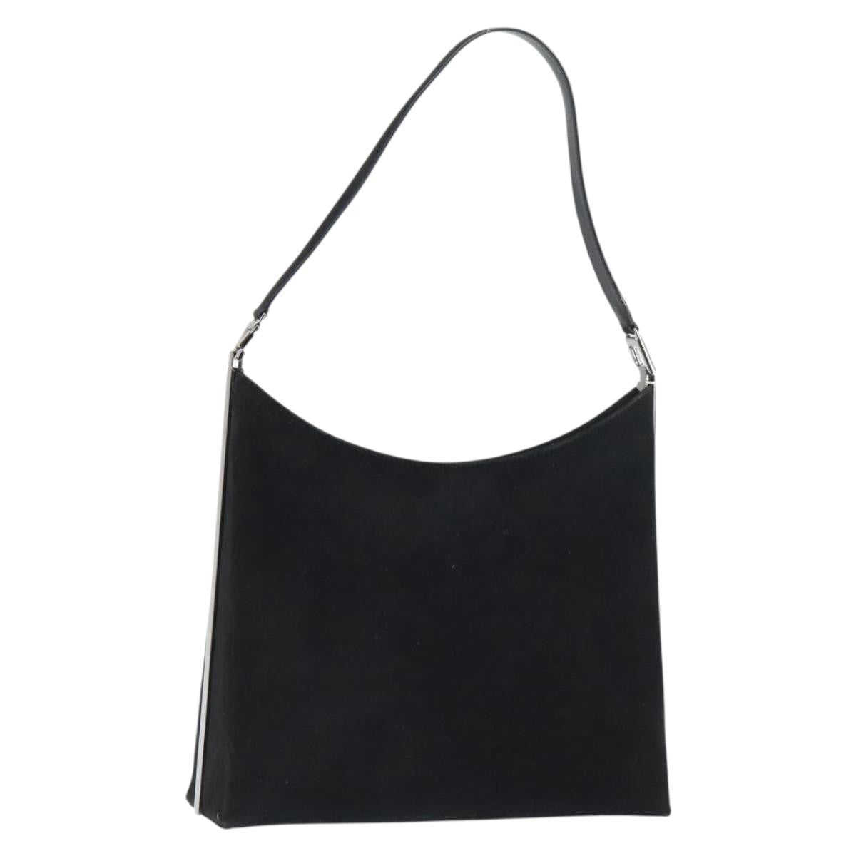 Salvatore Ferragamo Vintage Suede Black Suede Shoulder Bag Bag (Pre-Owned)