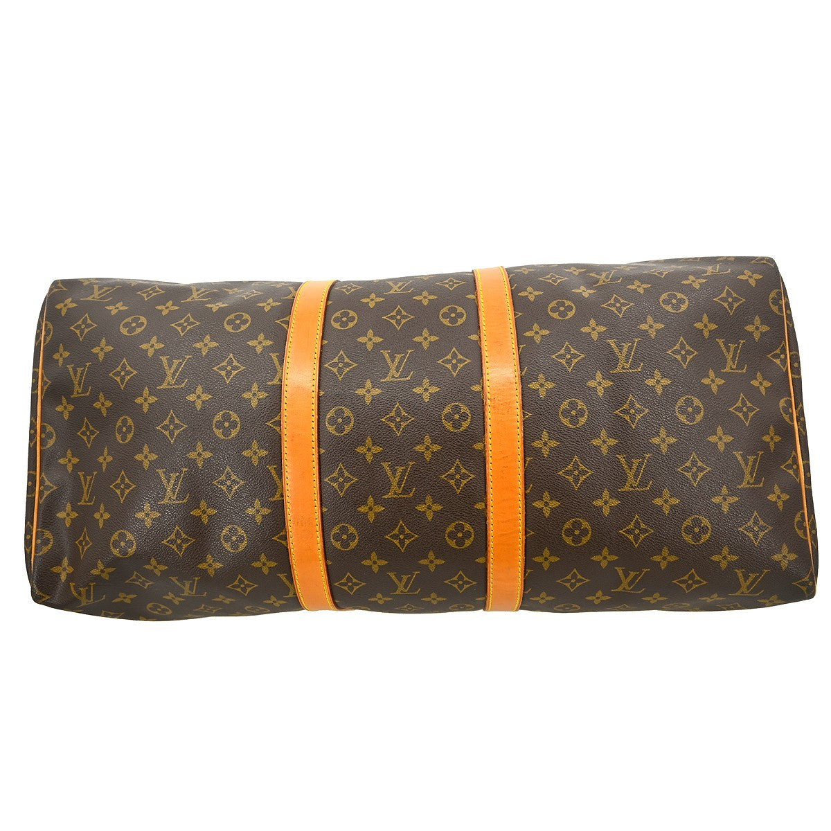 Louis Vuitton Keepall Monogram Brown Canvas Travel Bag Bag (Pre-Owned)