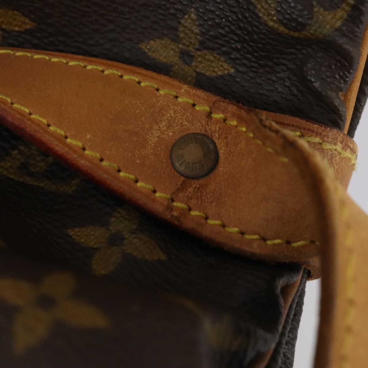 Louis Vuitton Saumur Monogram Canvas Brown Canvas Shoulder Bag Bag (Pre-Owned)