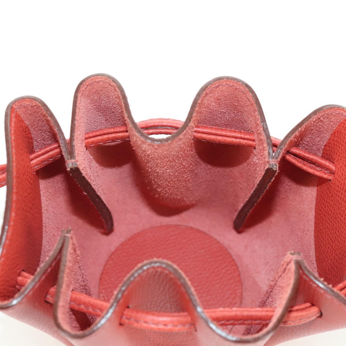 Hermes Vespa Leather Red Leather Clutche & Pouche Bag (Pre-Owned)
