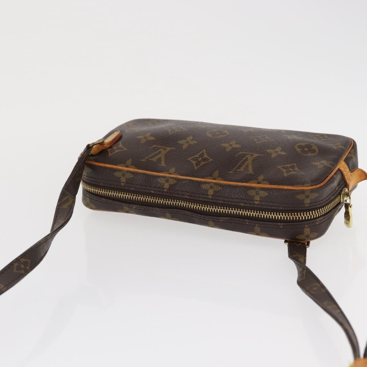 Louis Vuitton Pochette Marly Bandouliere Monogram Canvas Brown Canvas Handbag (Pre-Owned)