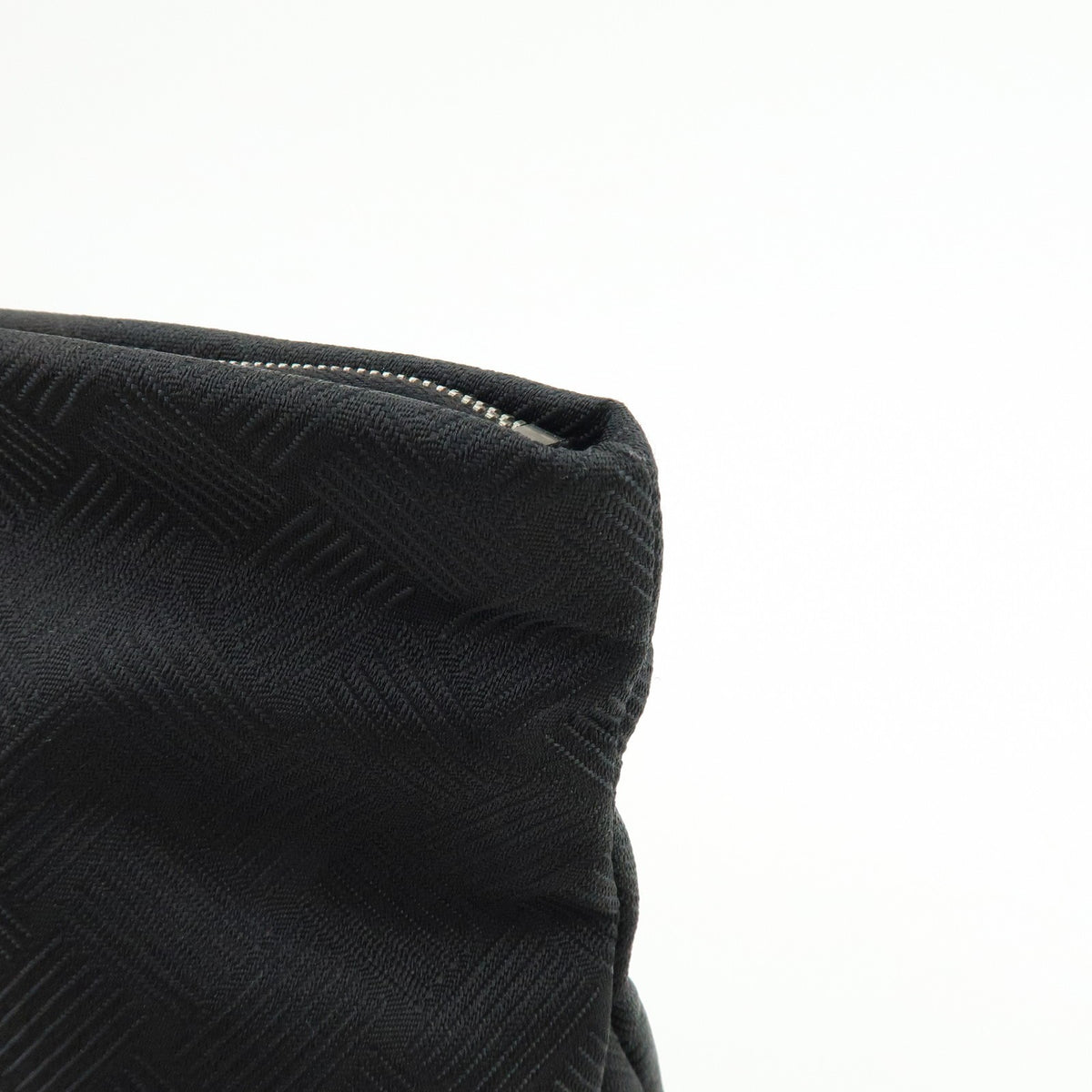Bottega Veneta Vintage Clutch Nylon Black Nylon Clutche & Pouche Bag (Pre-Owned)