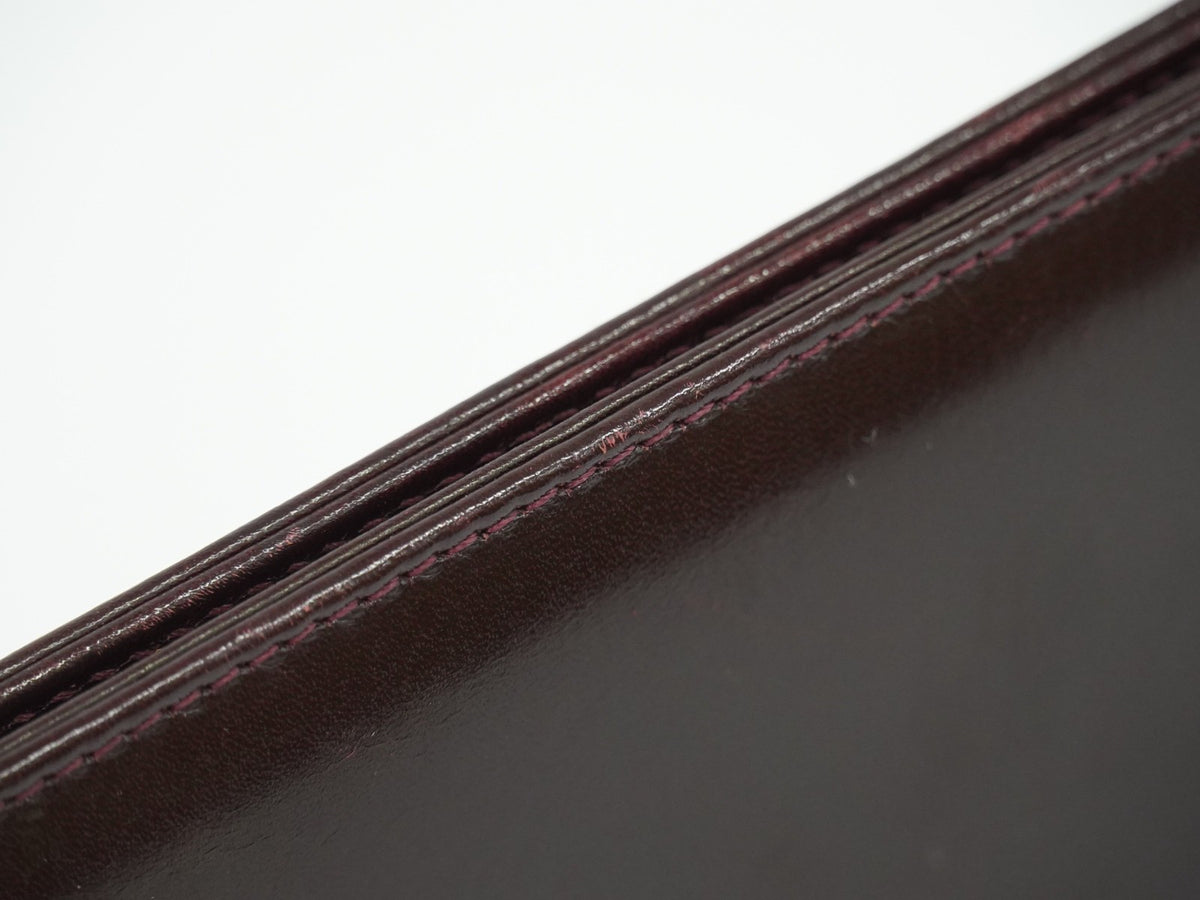 Salvatore Ferragamo Vintage Gancini Chain Leather Burgundy Leather Shoulder Bag Bag (Pre-Owned)