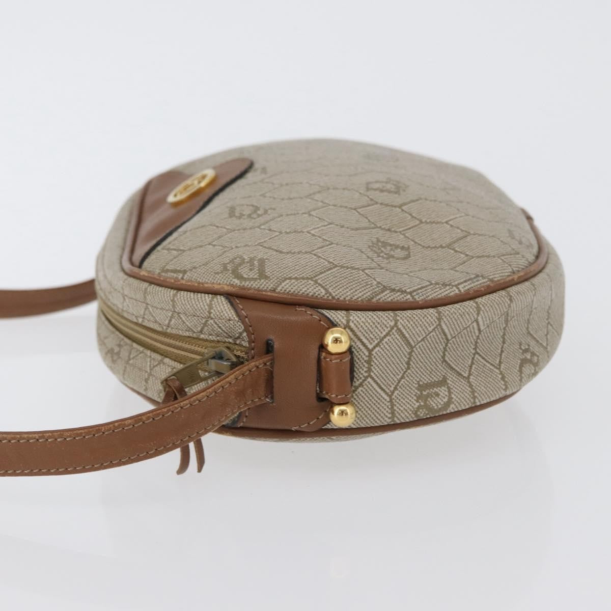 Christian Dior Vintage Honeycomb Canvas And Leather Beige Canvas Shoulder Bag Bag (Pre-Owned)