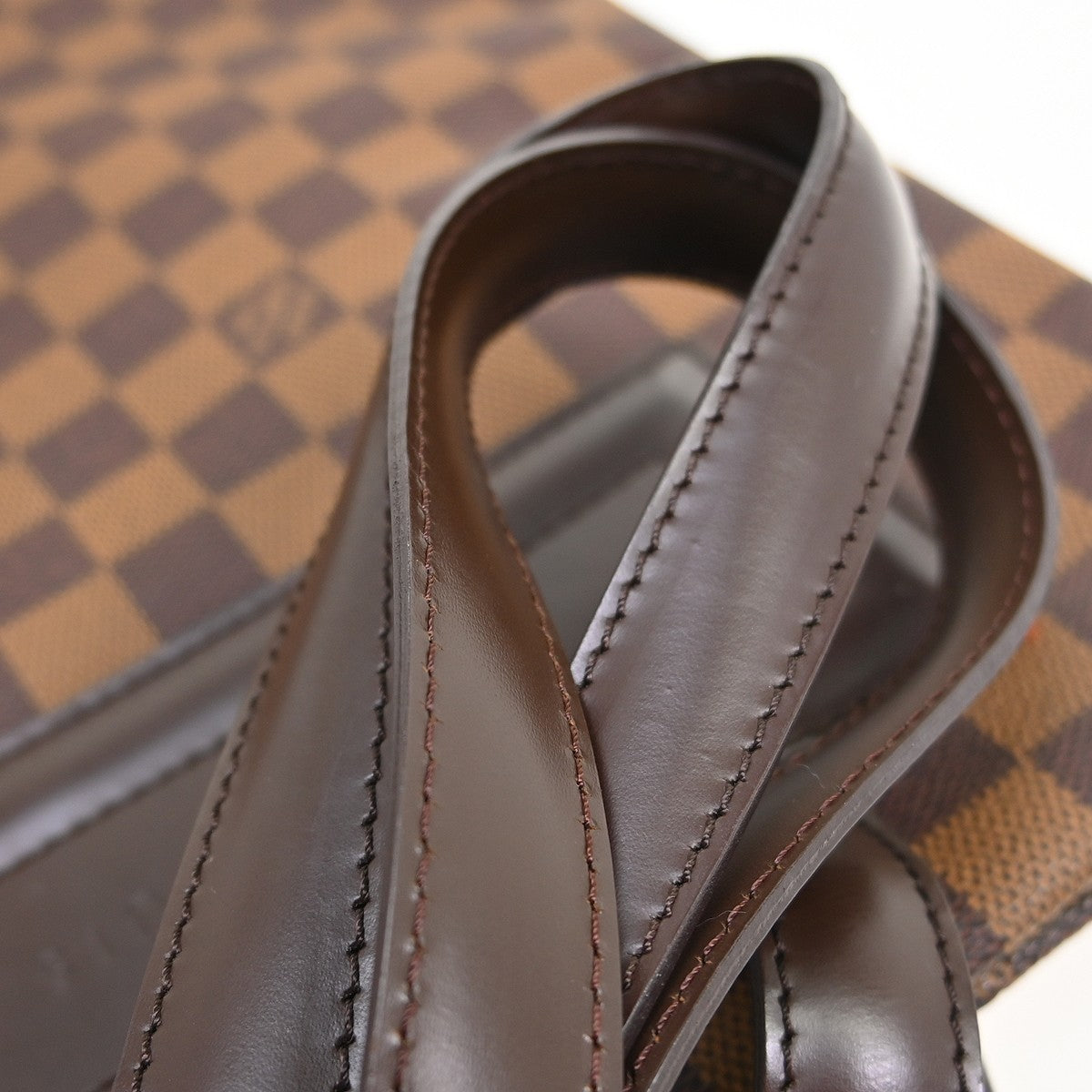 Louis Vuitton Clifton Damier Ebene Brown Canvas Tote Bag Bag (Pre-Owned)