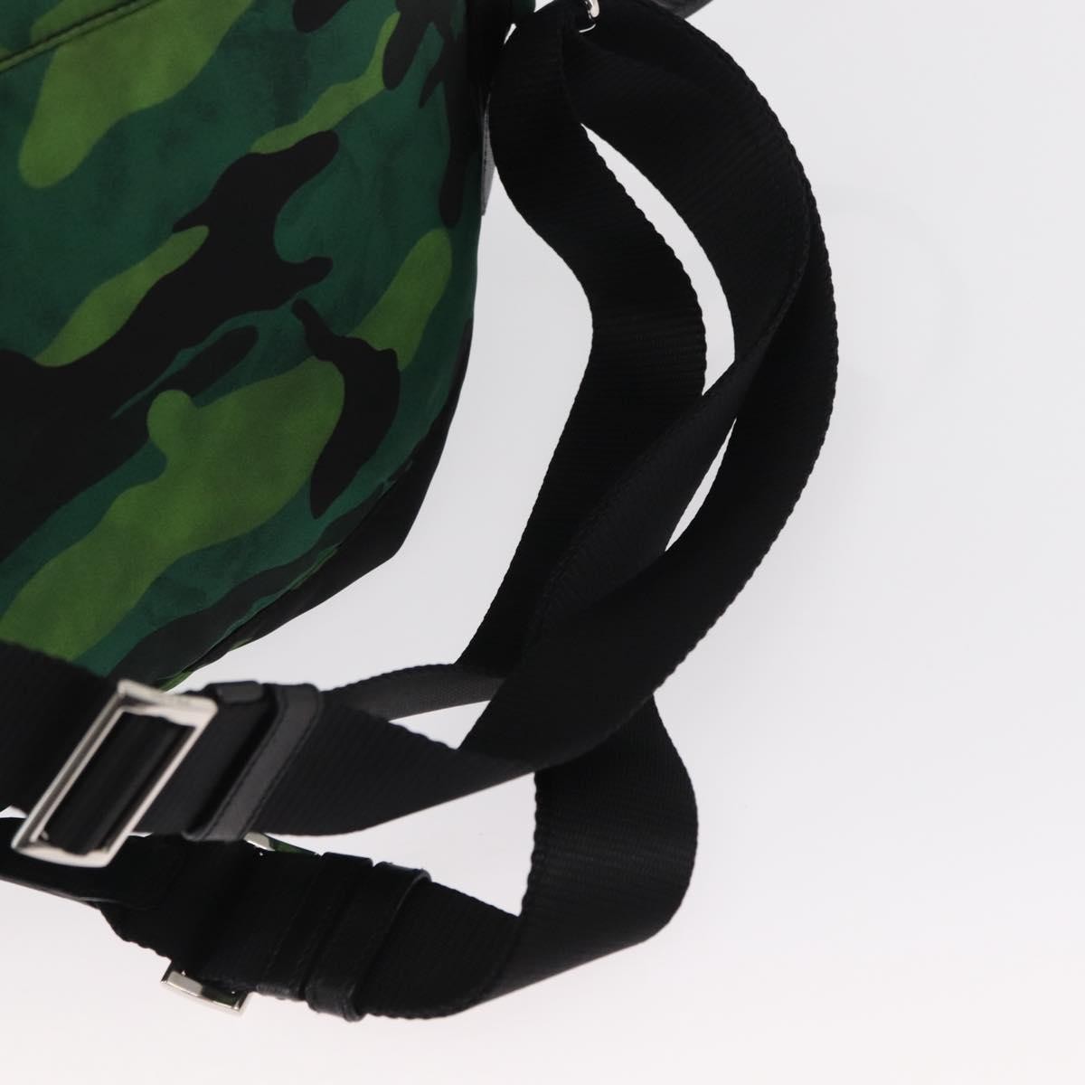 Prada Camouflage Tessuto Green Nylon Backpack Bag (Pre-Owned)