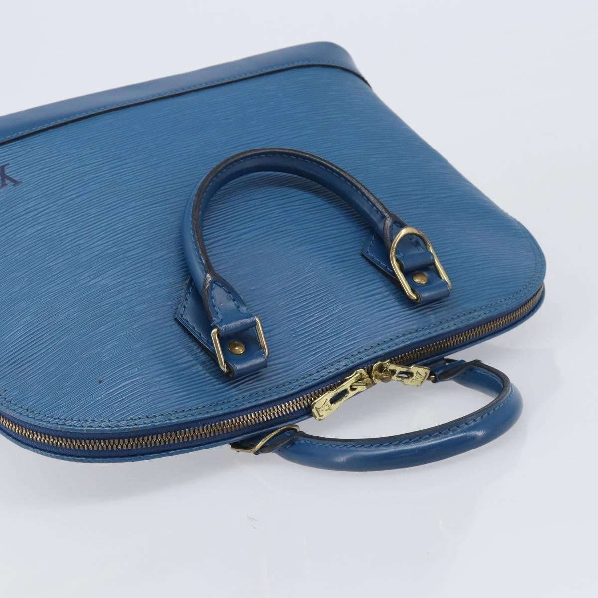 Louis Vuitton Alma Epi Leather Blue Leather Handbag (Pre-Owned)