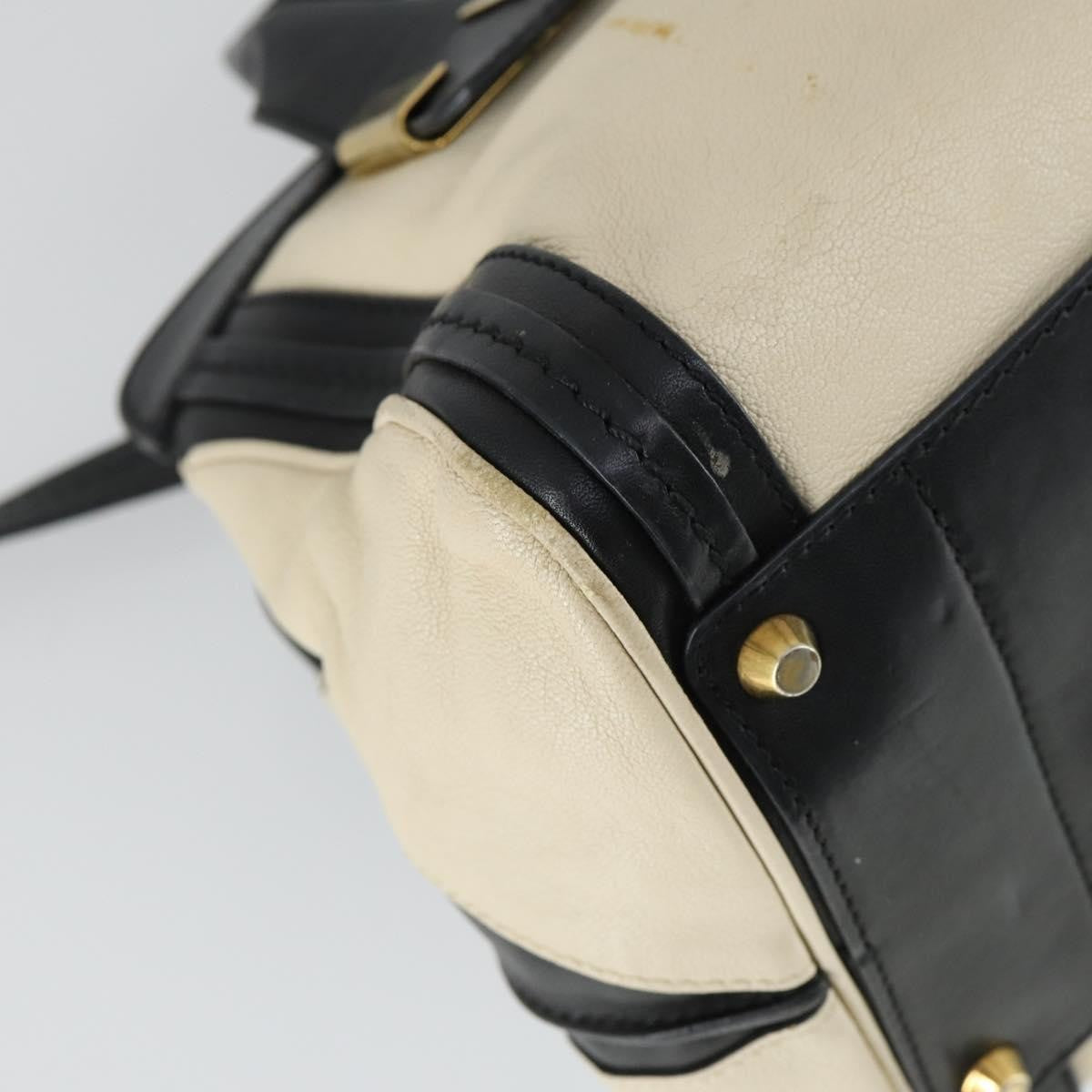 Chloe Alice Satchel Leather White Leather Handbag (Pre-Owned)