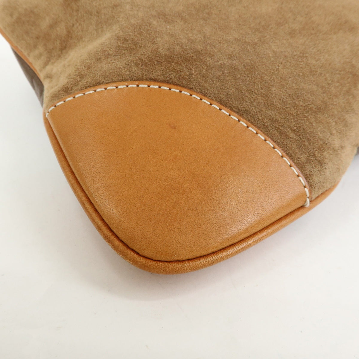 Burberry Blue Label Suede Brown Suede Shoulder Bag Bag (Pre-Owned)
