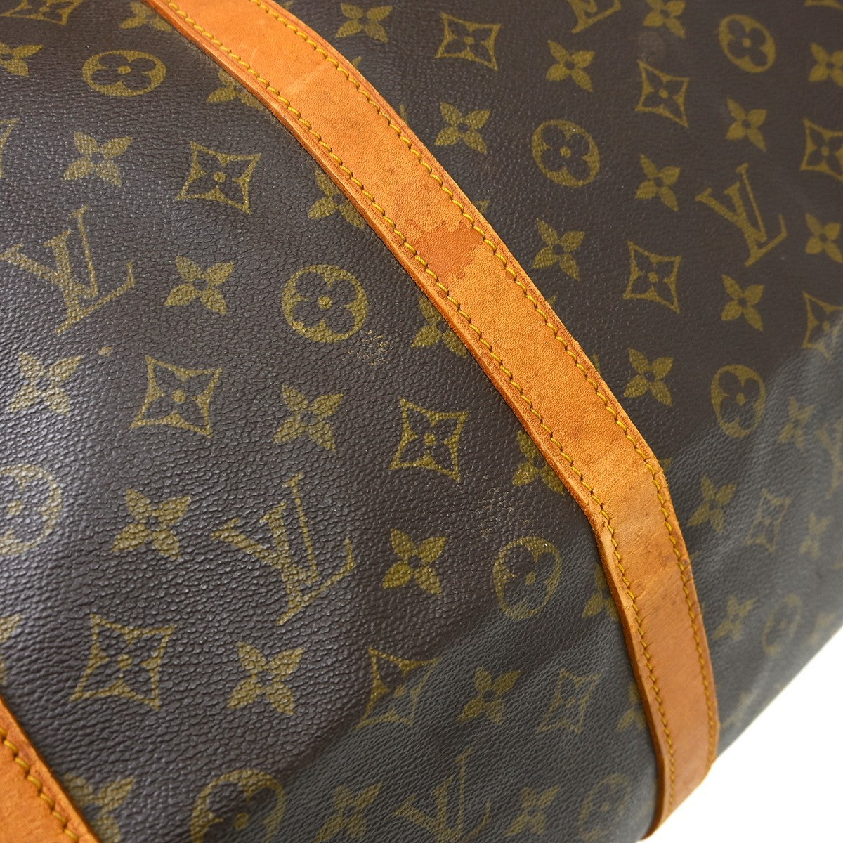 Louis Vuitton Keepall Monogram Canvas Brown Canvas Travel Bag Bag (Pre-Owned)