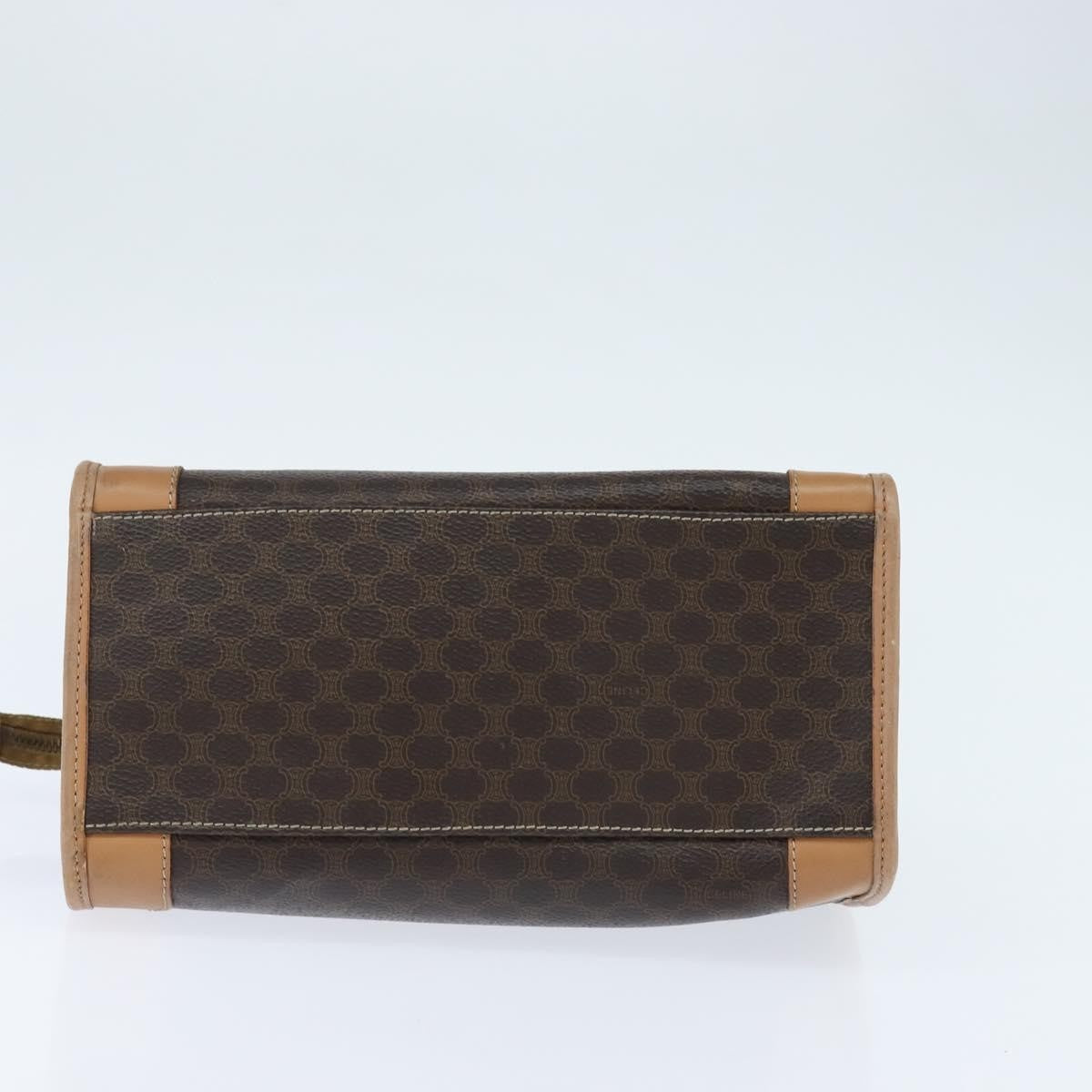 Celine Vintage Macadam Canvas Brown Canvas Tote Bag Bag (Pre-Owned)