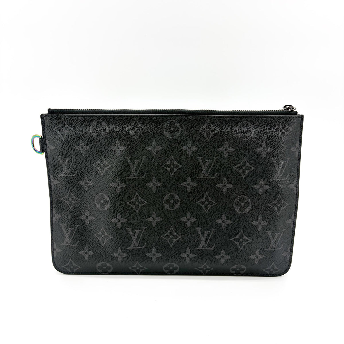 Louis Vuitton Pochette Voyage Monogram Eclipse Canvas Black Canvas Clutche & Pouche Bag (Pre-Owned)