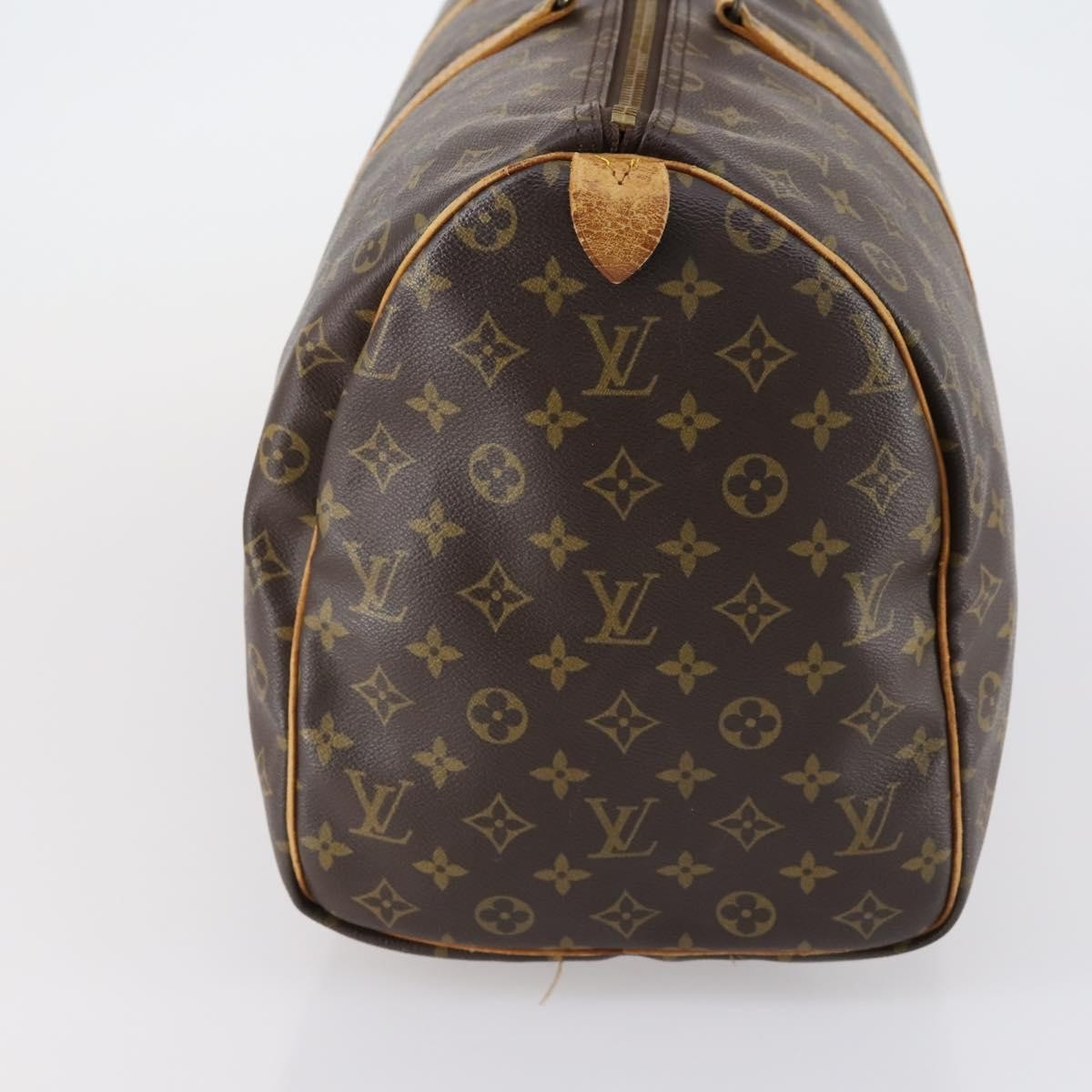 Louis Vuitton Keepall Monogram Canvas Brown Canvas Travel Bag Bag (Pre-Owned)