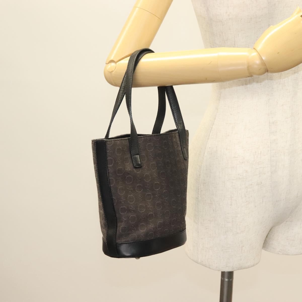 Celine C Macadam Canvas Black Canvas Handbag (Pre-Owned)
