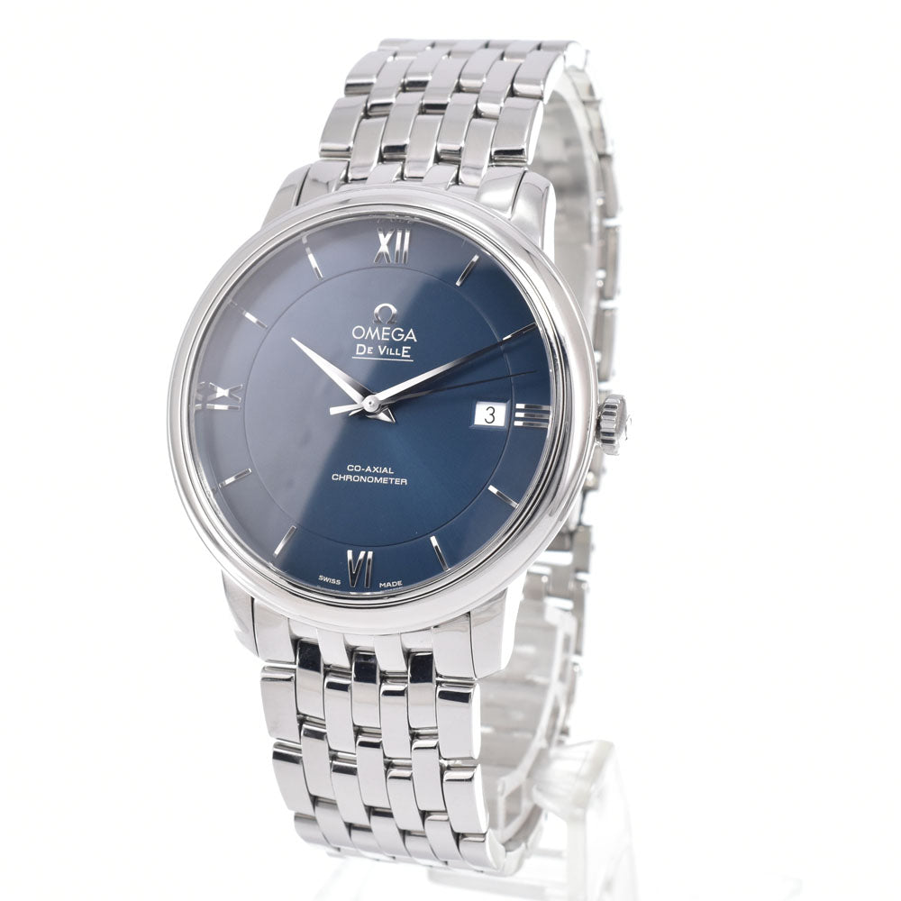 Omega De Ville Prestige Co-Axial Chronometer Automatic Stainless Steel And Mother Of Pearl Watch (Pre-Owned)