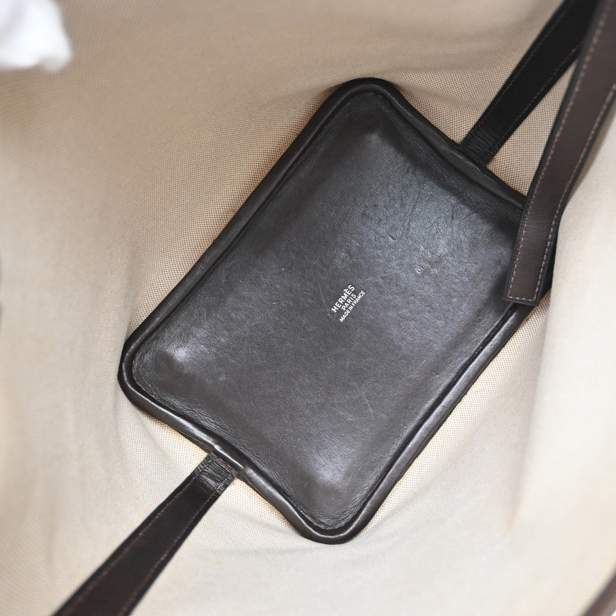 Hermes Picotin Toile And Leather Beige Canvas Bag (Pre-Owned)
