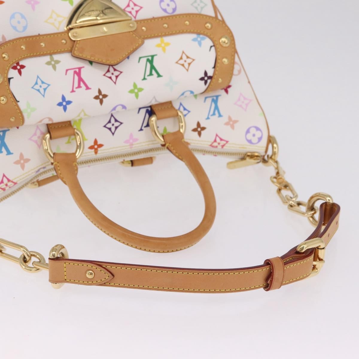 Louis Vuitton Rita Monogram Multicolor White Canvas Handbag (Pre-Owned)