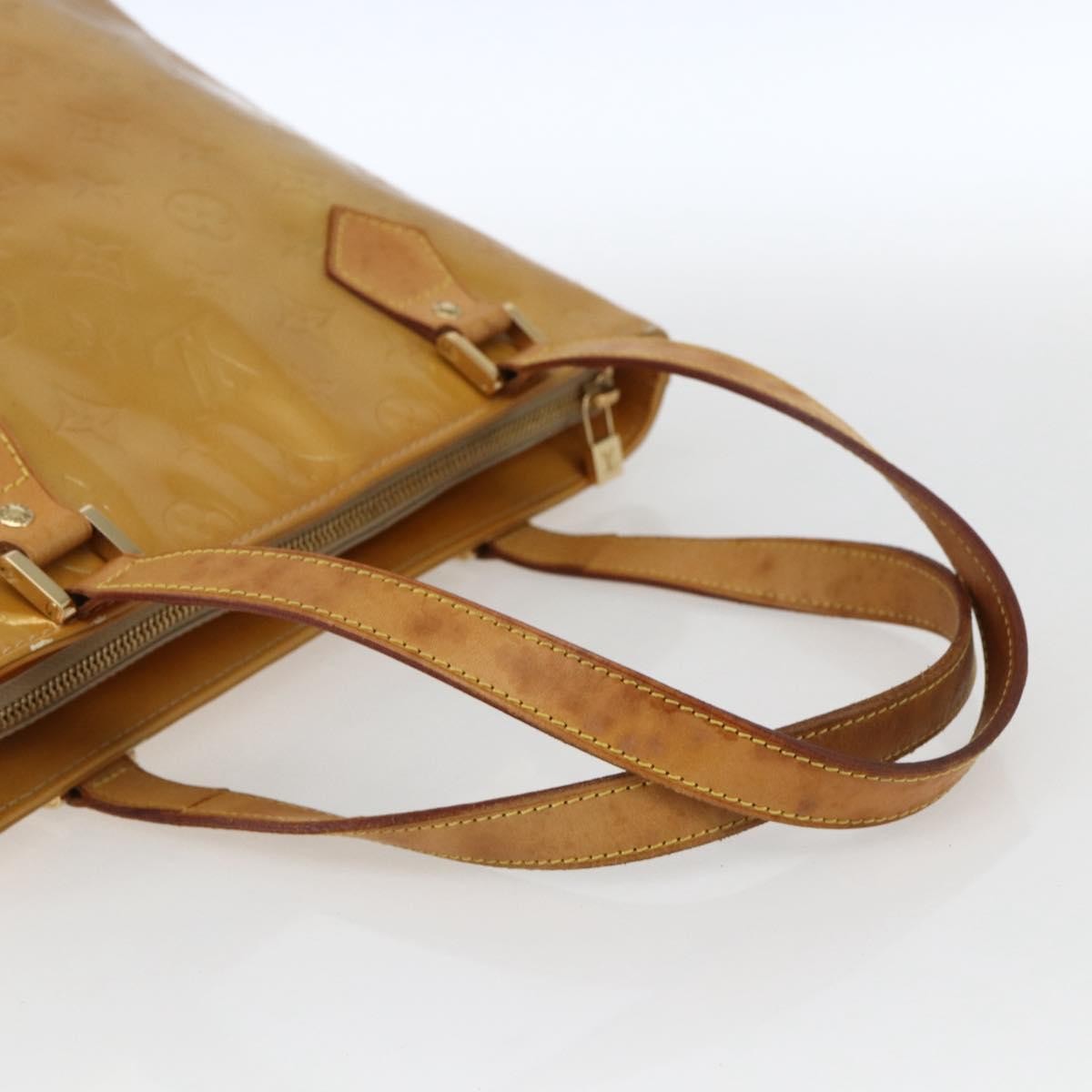 Louis Vuitton Houston Monogram Vernis Beige Patent_Leather Tote Bag Bag (Pre-Owned)