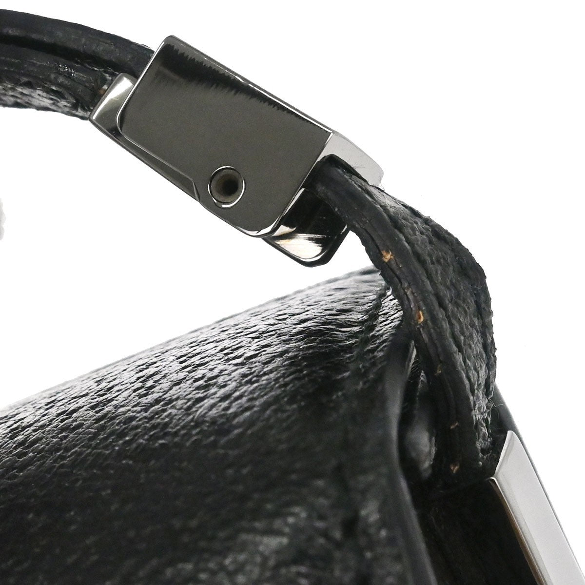 Gucci Vintage Leather Black Leather Shoulder Bag Bag (Pre-Owned)