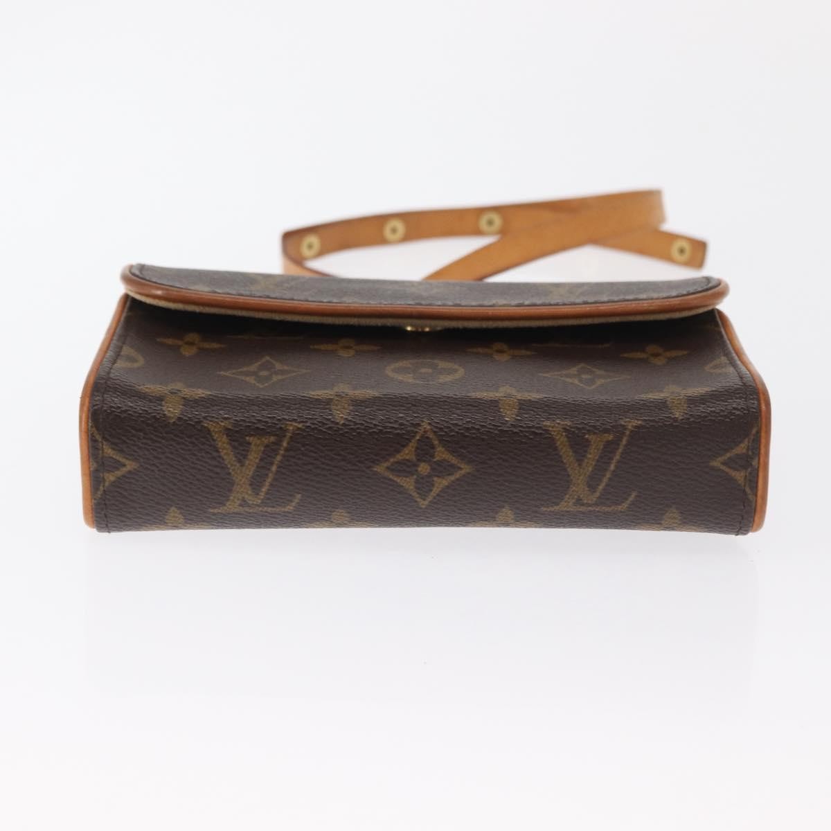 Louis Vuitton Florentine Waist Monogram Canvas Brown Canvas Handbag (Pre-Owned)