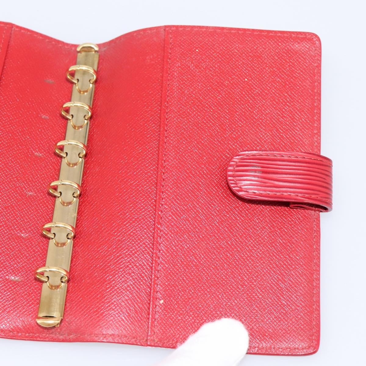 Louis Vuitton Agenda Cover Epi Red Leather Clutche & Pouche Bag (Pre-Owned)