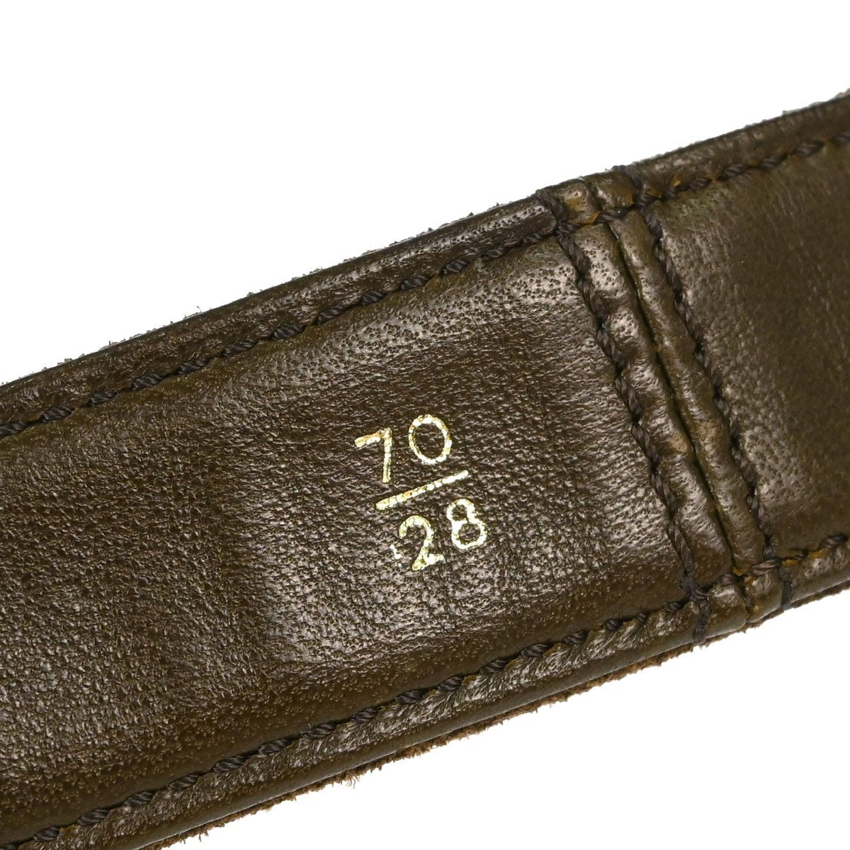 Chanel Cc Turnlock Belt Suede Brown Suede Belts Accessory (Pre-Owned)