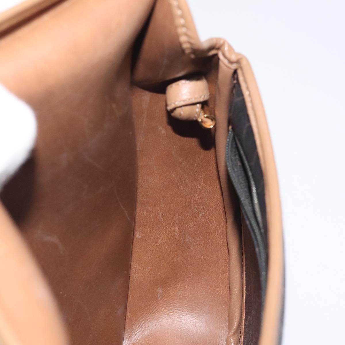 Christian Dior Vintage Honeycomb Flap Coated Canvas Black Canvas Shoulder Bag Bag (Pre-Owned)