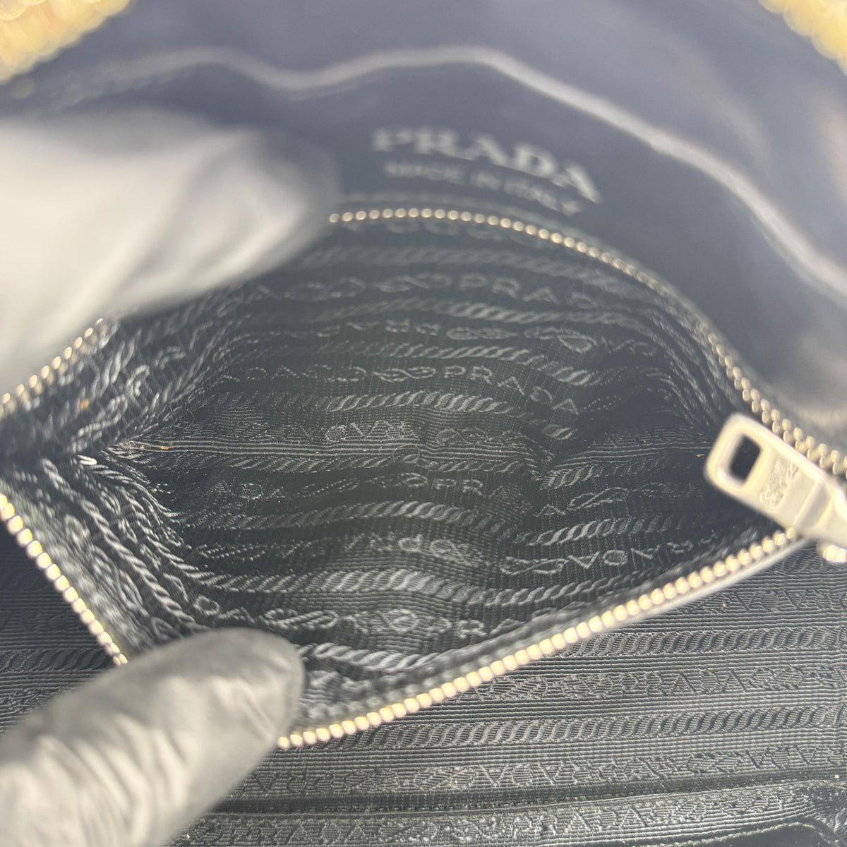 Prada Camera Diagramme Quilted Leather Black Calfskin Handbag (Pre-Owned)