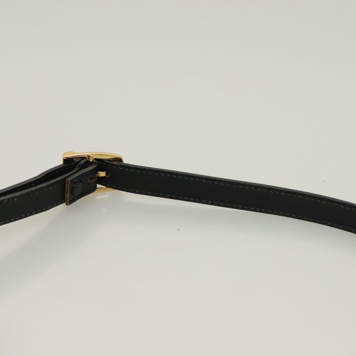 Bally Vintage Leather Black Leather Shoulder Bag Bag (Pre-Owned)
