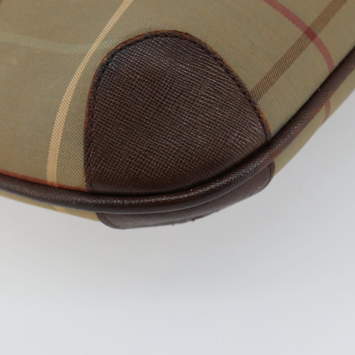 Burberry Nova Check Tote Canvas Check Pattern Beige Canvas Tote Bag Bag (Pre-Owned)