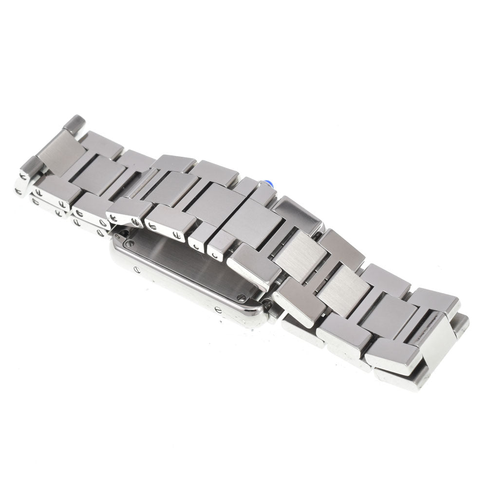 Cartier Tank Solo Quartz Stainless Steel And Leather Watch (Pre-Owned)
