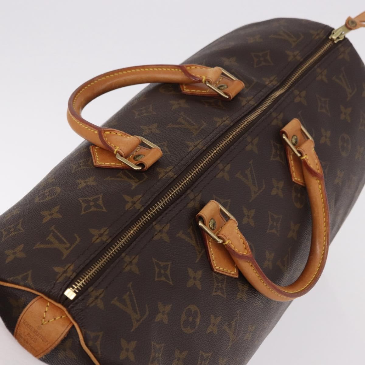 Louis Vuitton Speedy Monogram Canvas Brown Canvas Handbag (Pre-Owned)