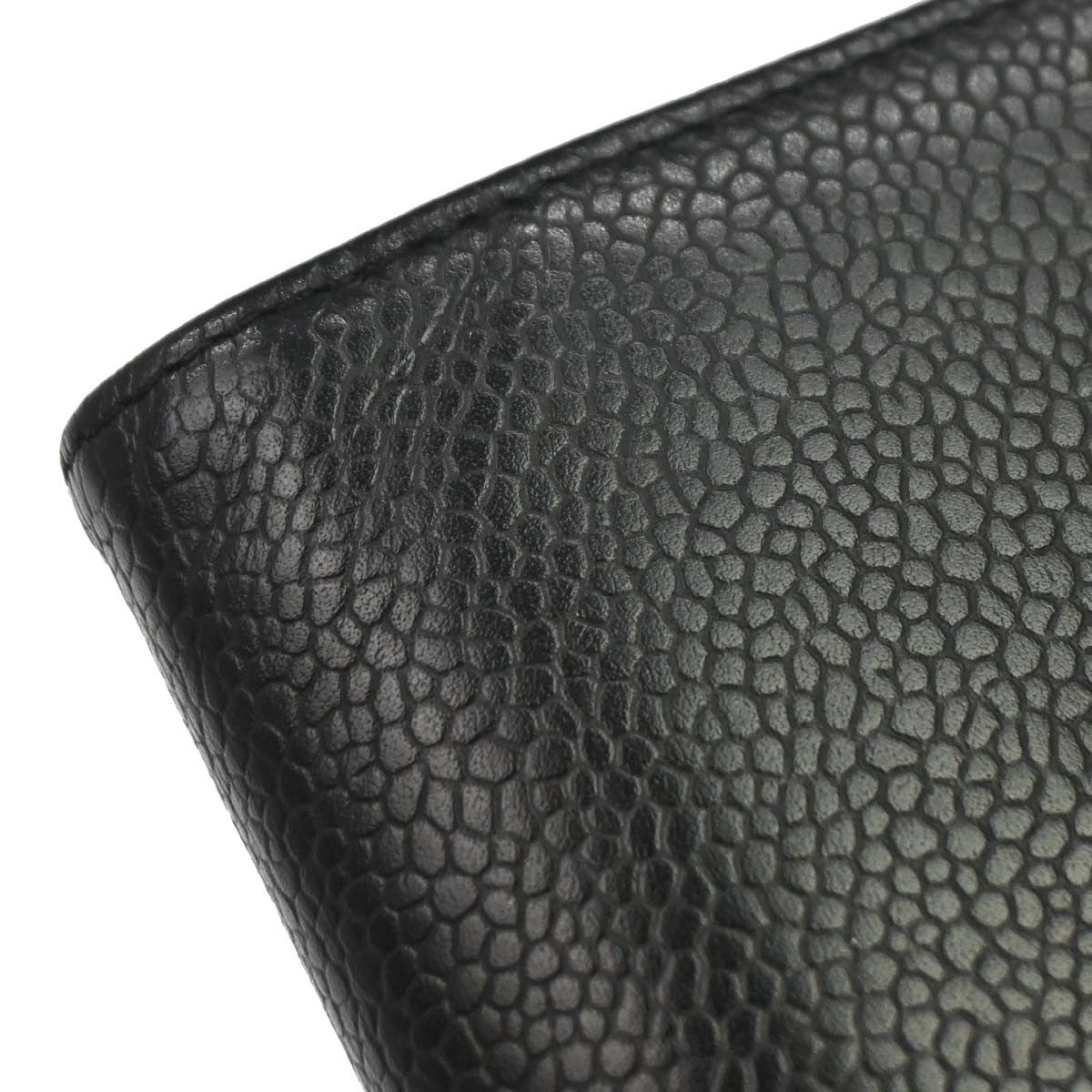 Chanel Timeless Cc French Caviar Black Leather Wallets Accessory (Pre-Owned)
