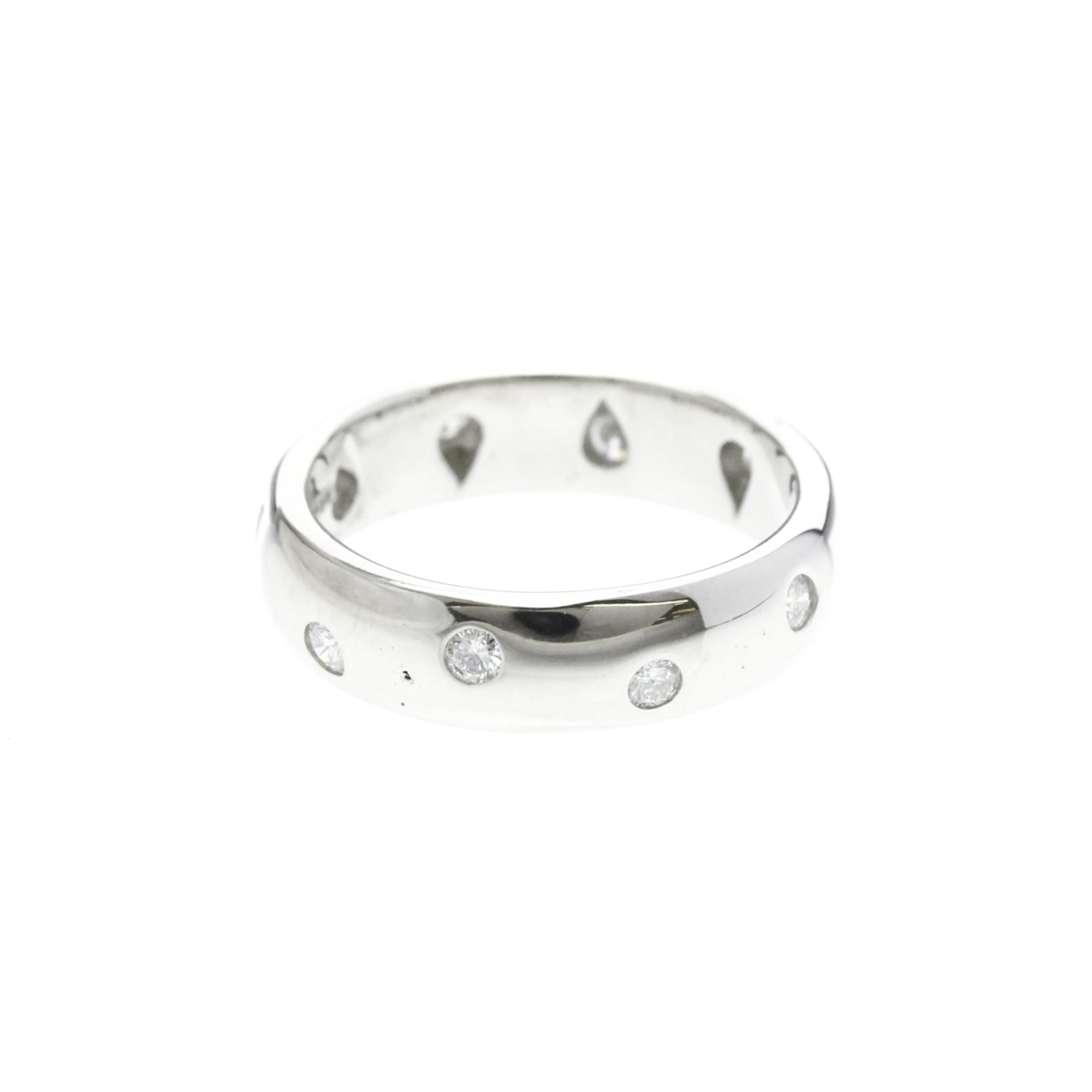 Tiffany & Co. Dots 950 Platinum Silver Platinum Ring Jewelry (Pre-Owned)