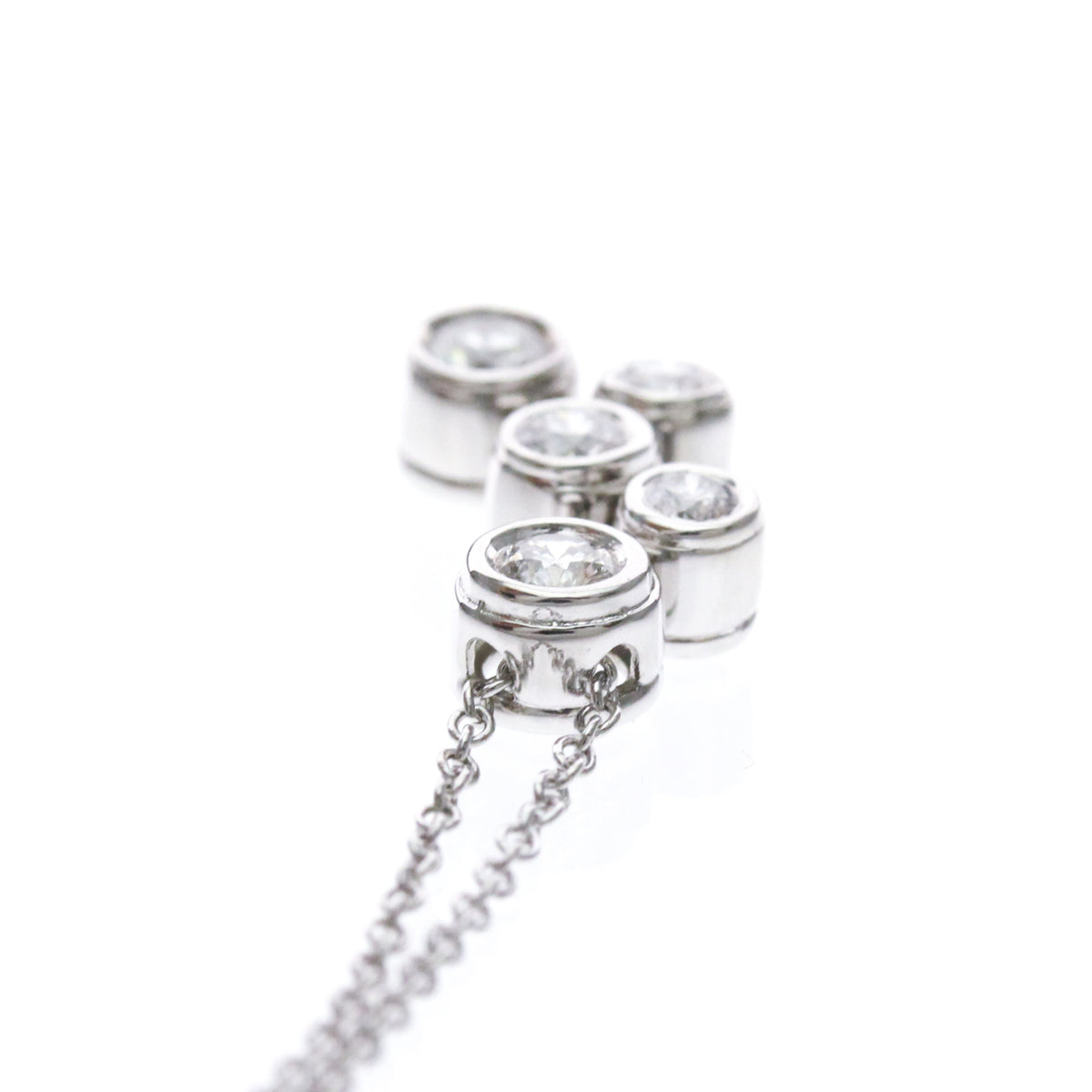 Tiffany & Co. Bubble Pendant Silver Platinum Necklace Jewelry (Pre-Owned)