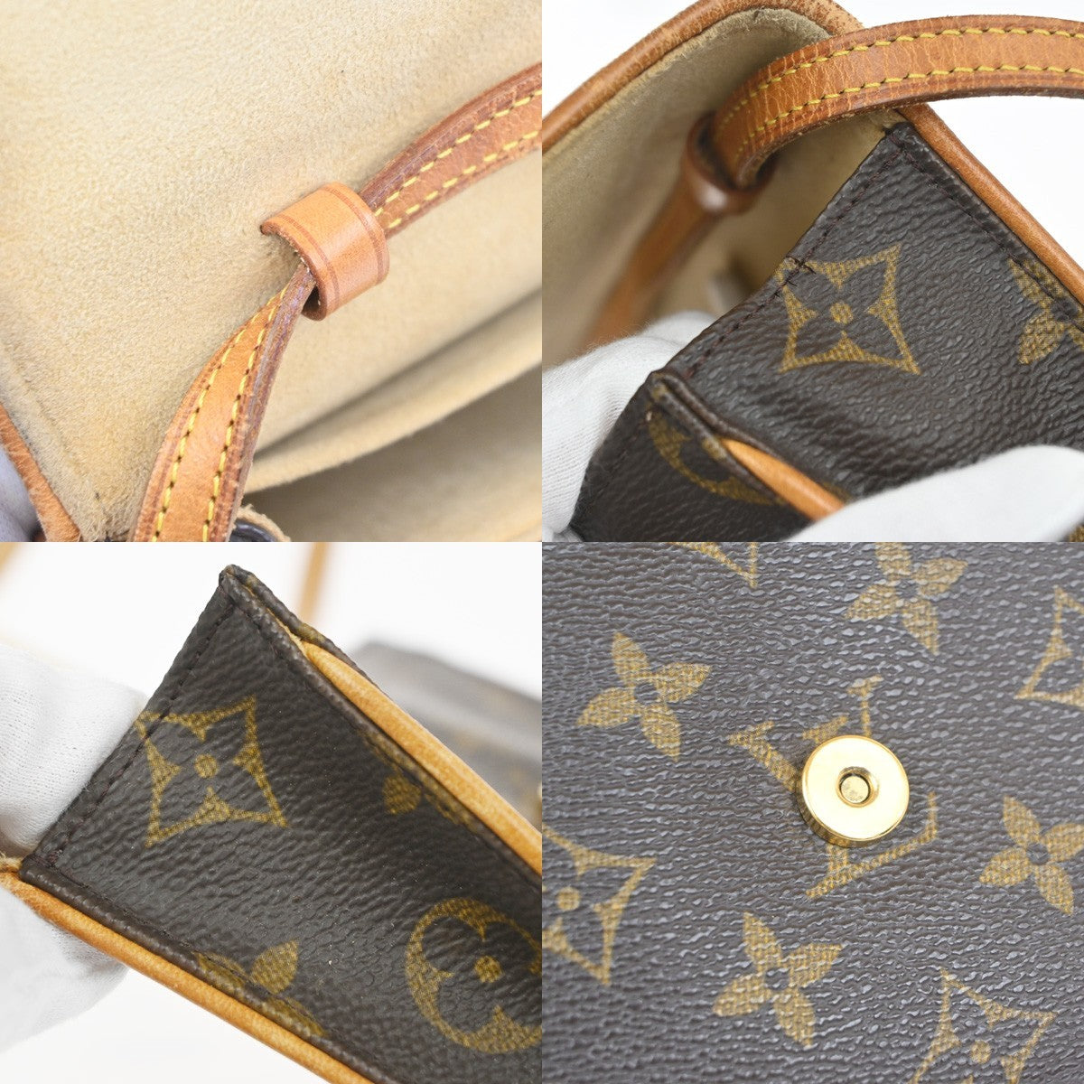 Louis Vuitton Twin Monogram Canvas Brown Canvas Clutche & Pouche Bag (Pre-Owned)